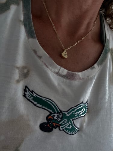 Customer photo review of Minimalist Side-Hanging Heart Urn Pendant