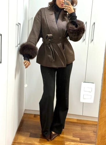 Customer photo review of Velluto | Wool Coat Grey