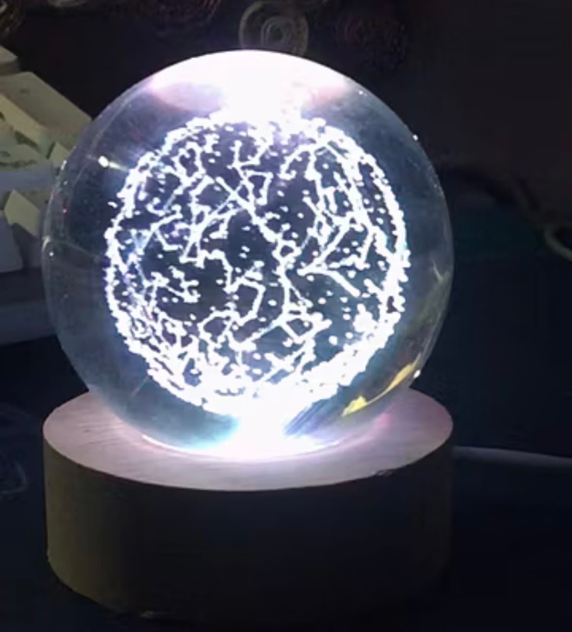 Customer photo review of [BUY 1 GET 1] Orb of Wonders - Crystal Ball Night Light
