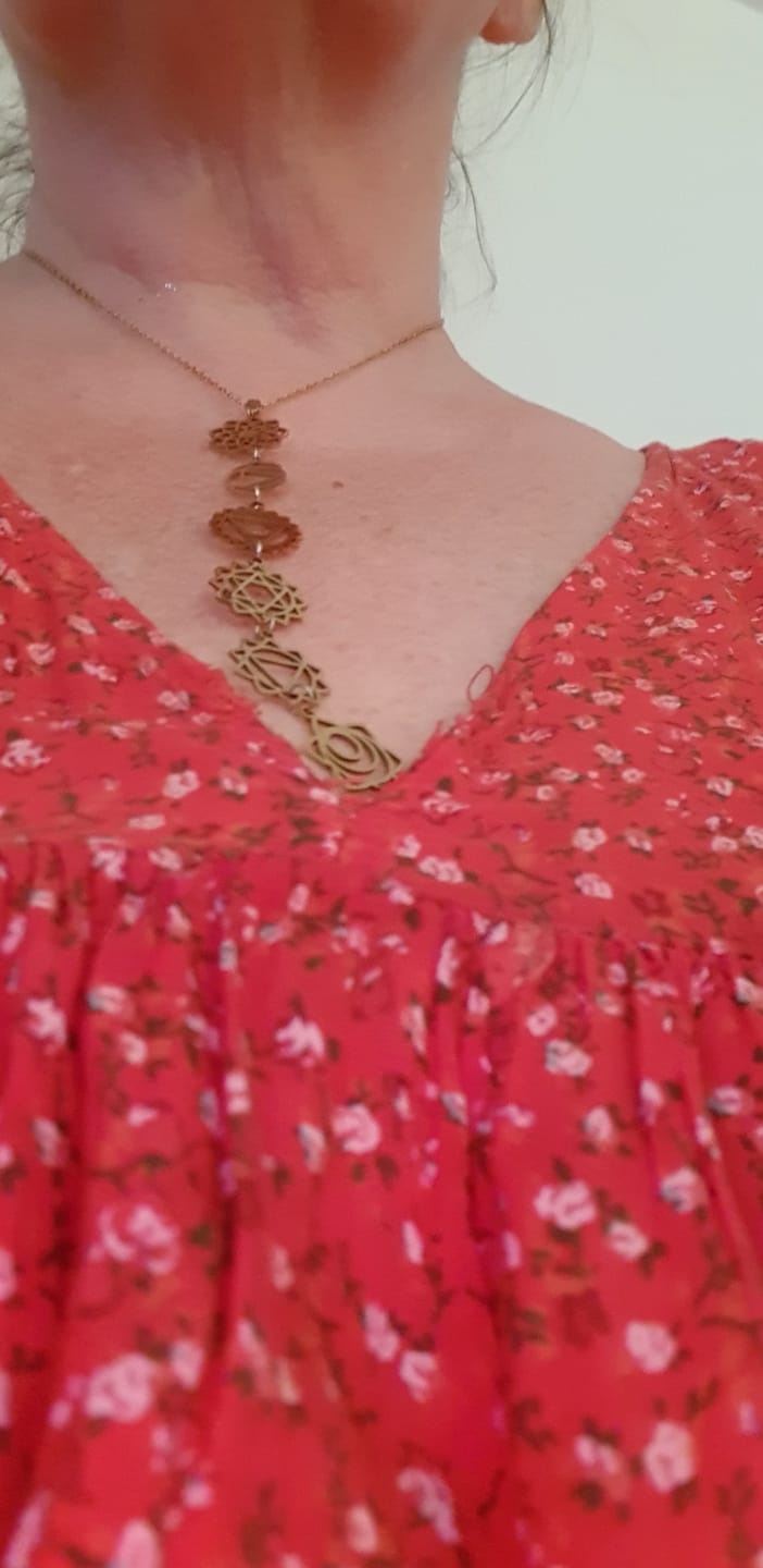 Customer photo review of Collier 7 Chakras - Symboles Sacrés