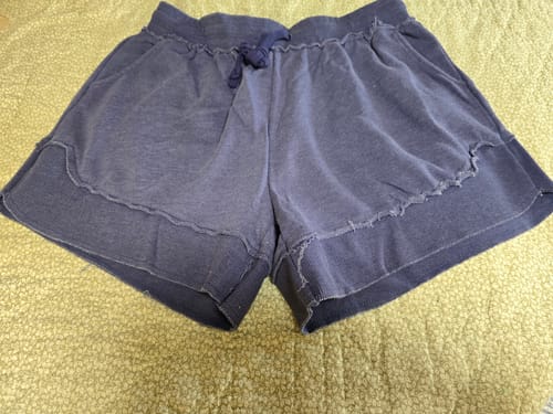 Customer photo review of Nautical Navy French Terry Stevie Shorts FINAL SALE