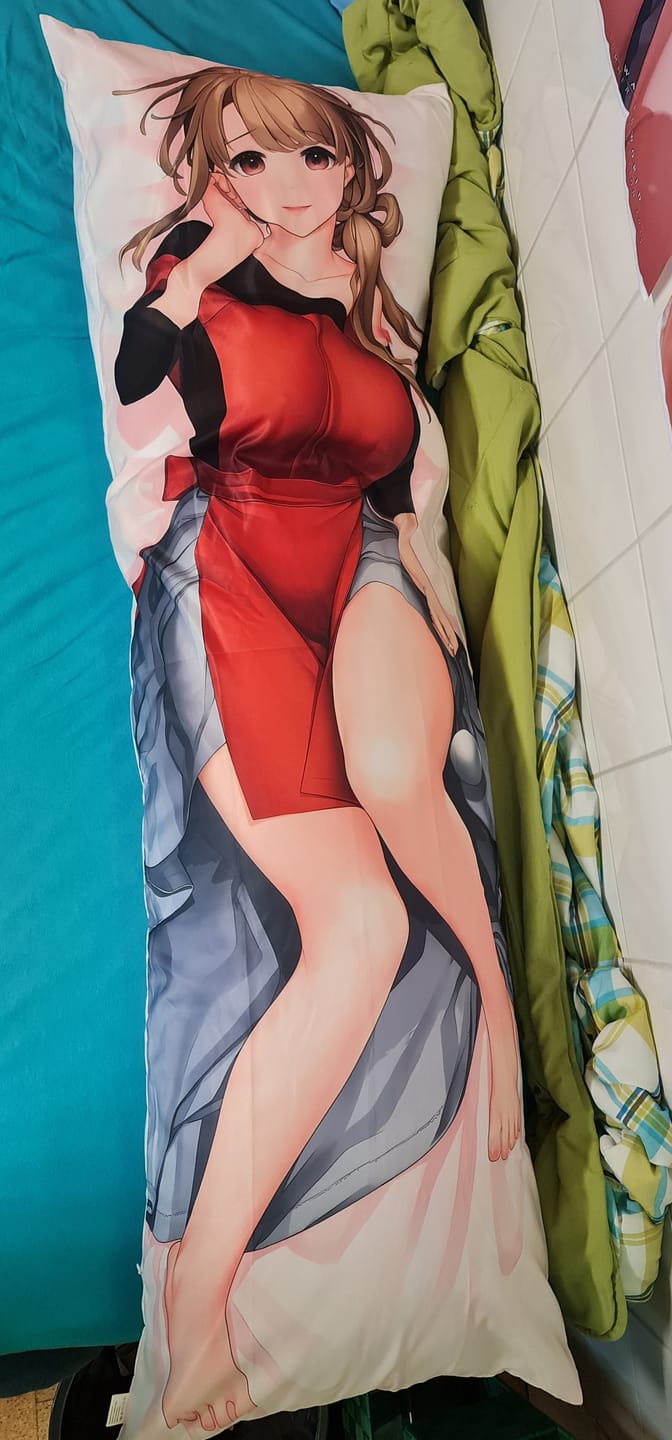 Customer photo review of Custom Body Pillow Cover