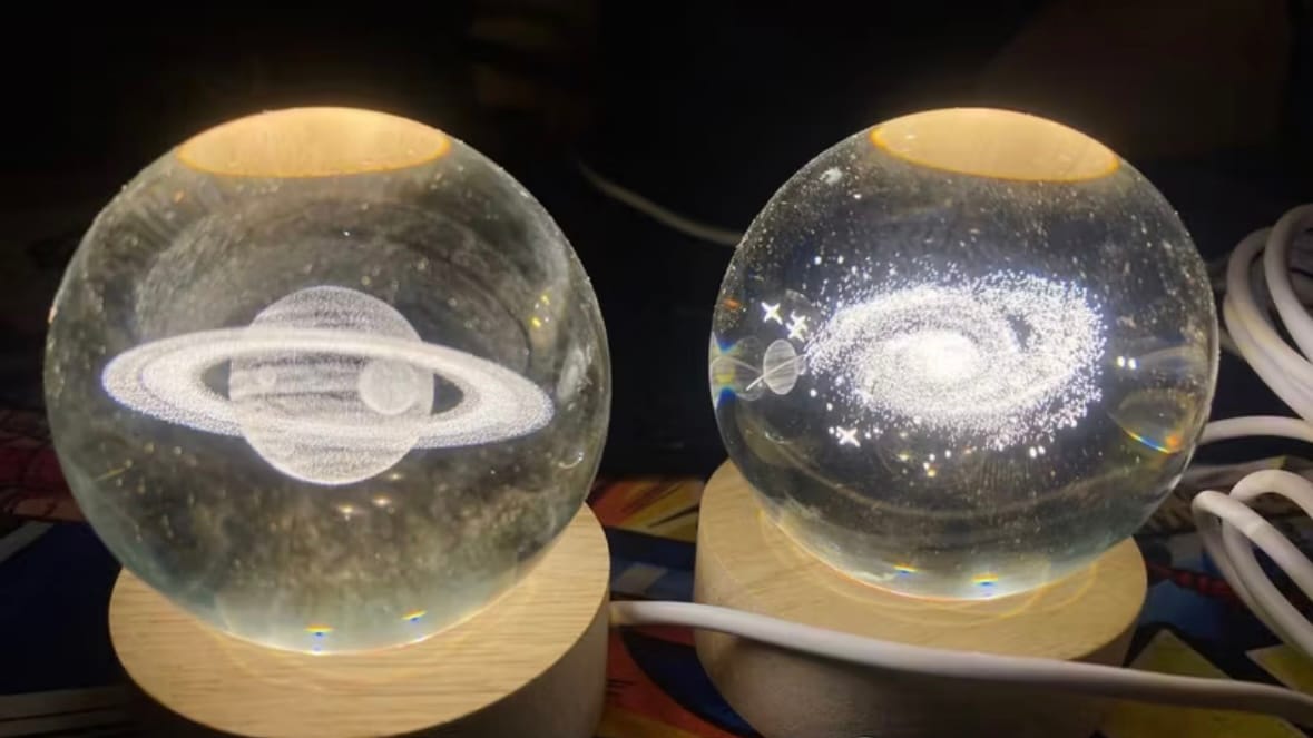 Customer photo review of [BUY 1 GET 1] Orb of Wonders - Crystal Ball Night Light
