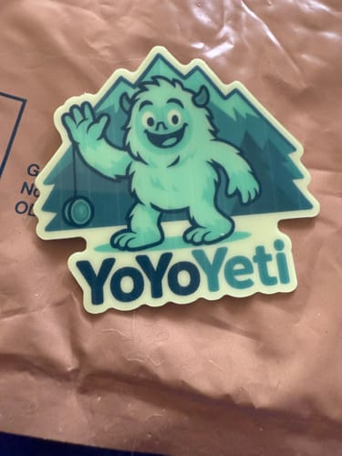 Customer photo review of 50 - 2.5" Glow in the Dark Stickers