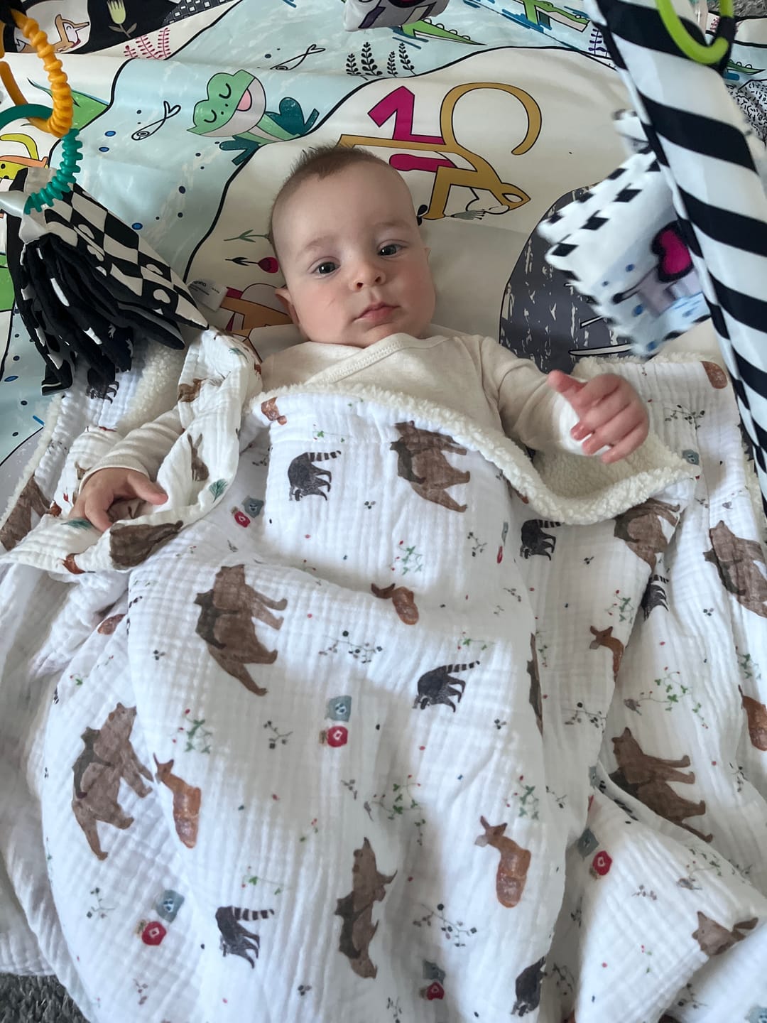 Customer photo review of Meleg Sherpa Takaró - Mackómama