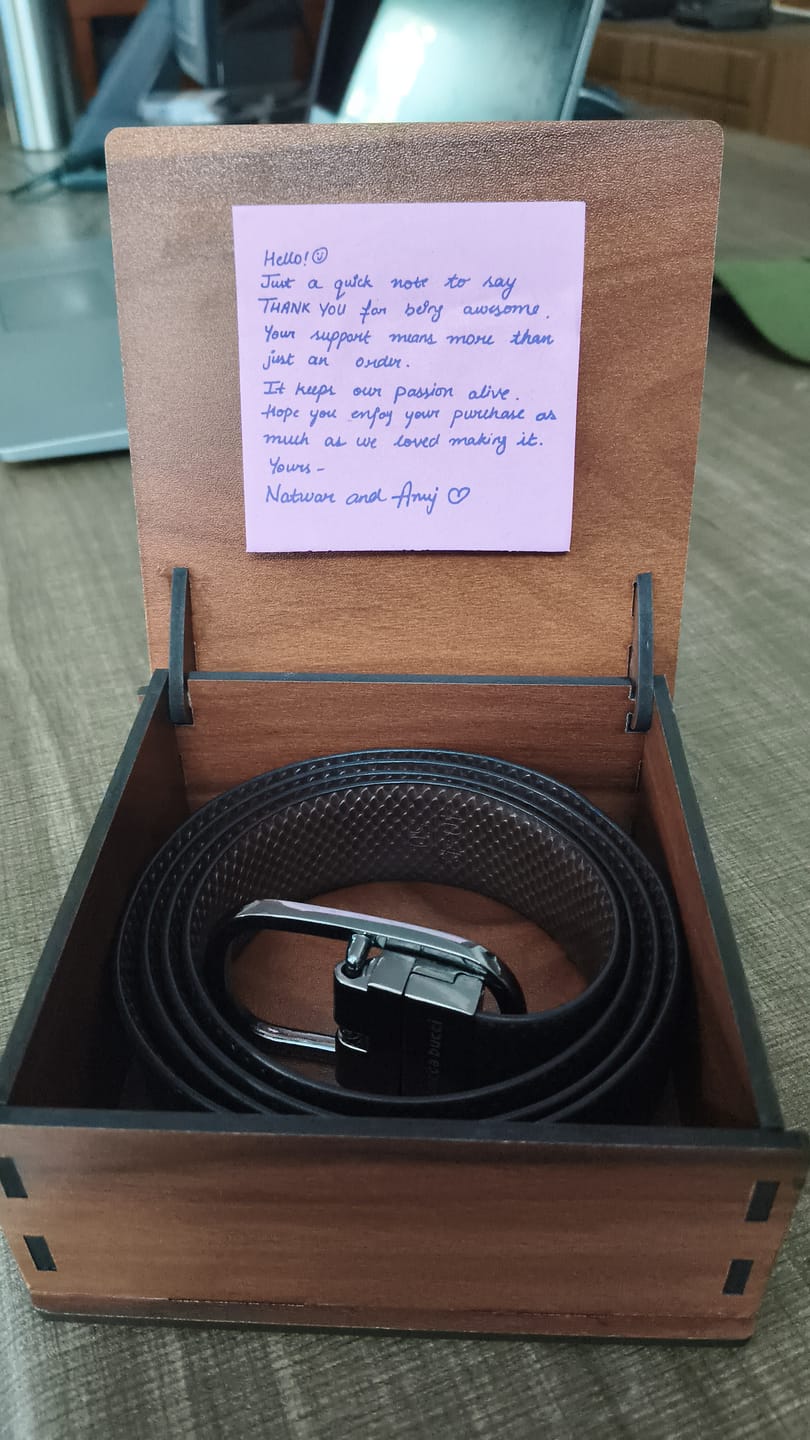 Customer photo review of Bacca Bucci Auto reversible dress belt with Genuine Leather
