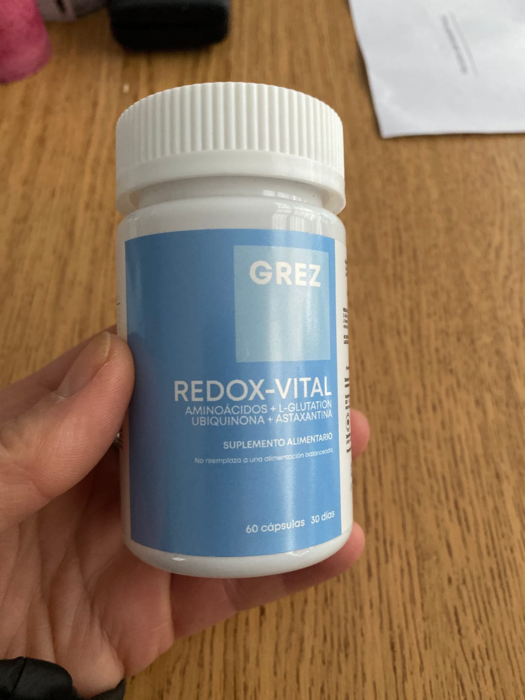 Customer photo review of REDOX-VITAL - Aminoácidos, L-glutation, vitaminas y minerales