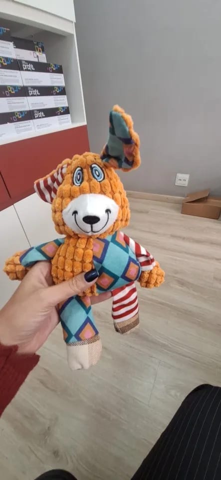 Customer photo review of Jouet en peluche pour animaux de compagnie, Puzzle pour chat et chien, animaux mignons, résistant aux morsures, interactif, grinçant, nettoyage des dents de chien, jouet à mâcher, fournitures pour animaux de compagnie