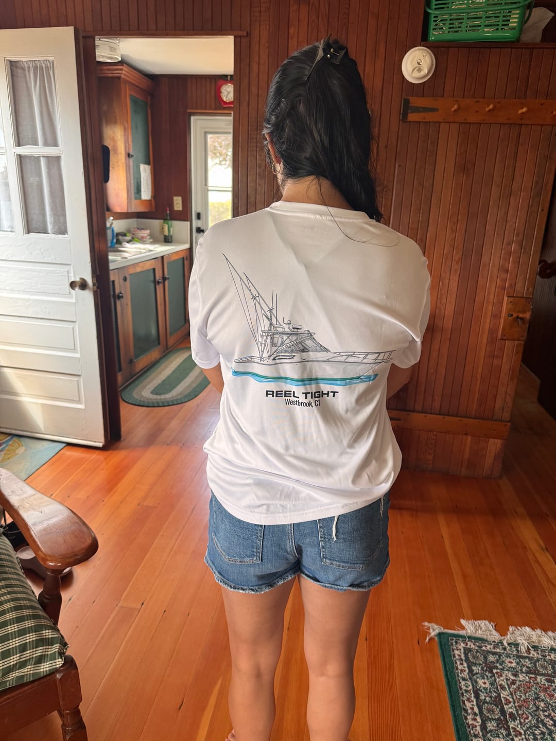 Customer photo review of Dri-Fit Custom Boat Shirts - Short Sleeve