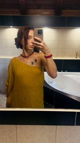 Customer photo review of NARAYA DRESS- INCA GOLD