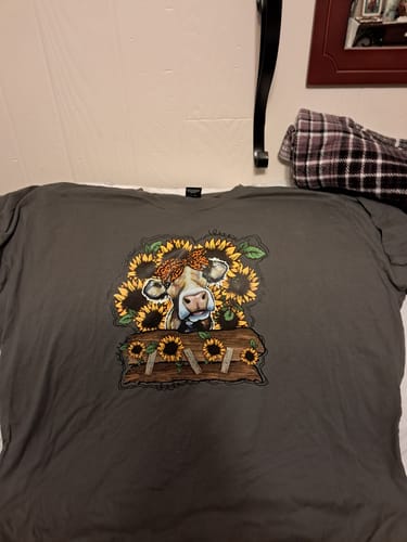 Customer photo review of Cow DTF Transfer