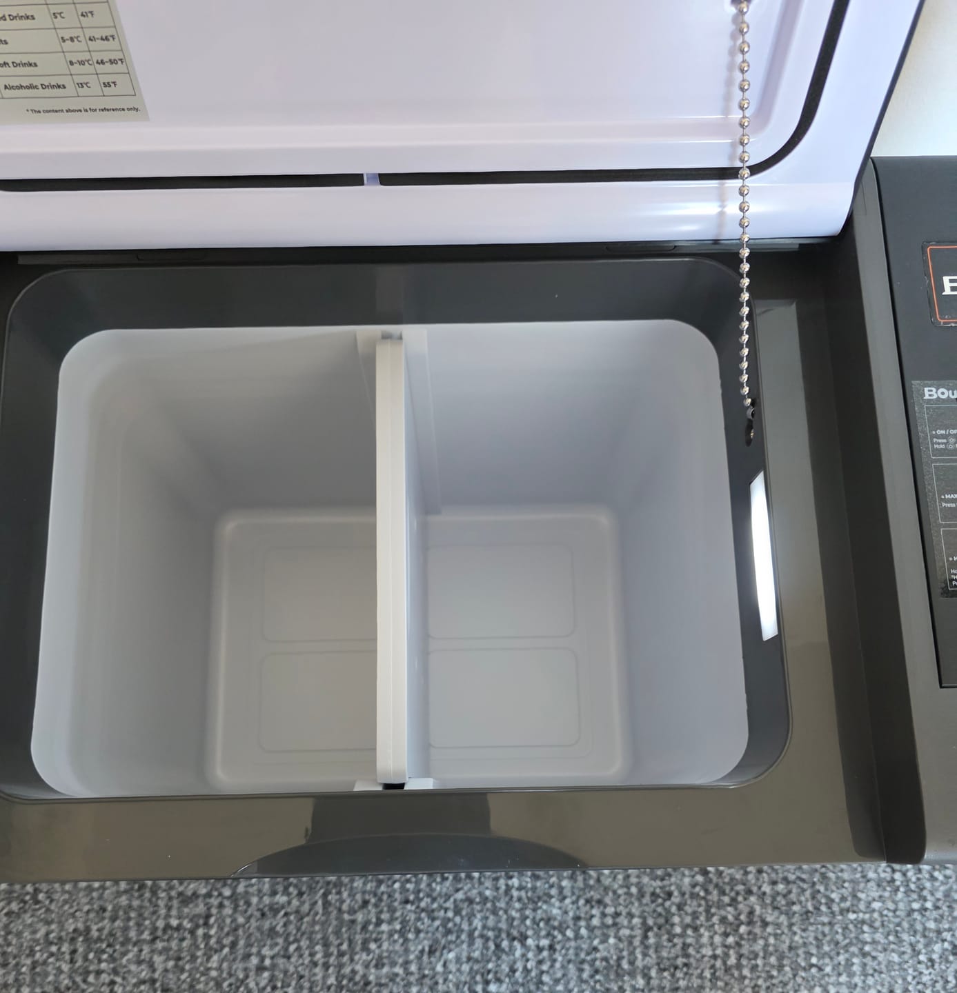 Customer photo review of BougeRV CRPRO30 29L 12V Portable Car Fridge Freezer