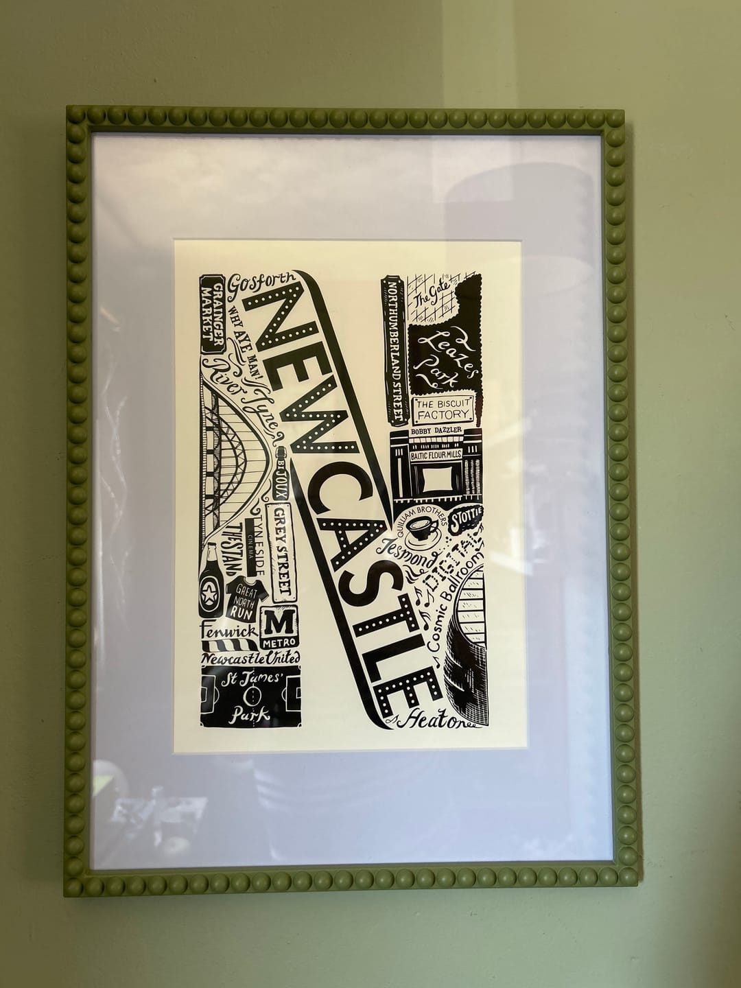 Customer photo review of Newcastle Print