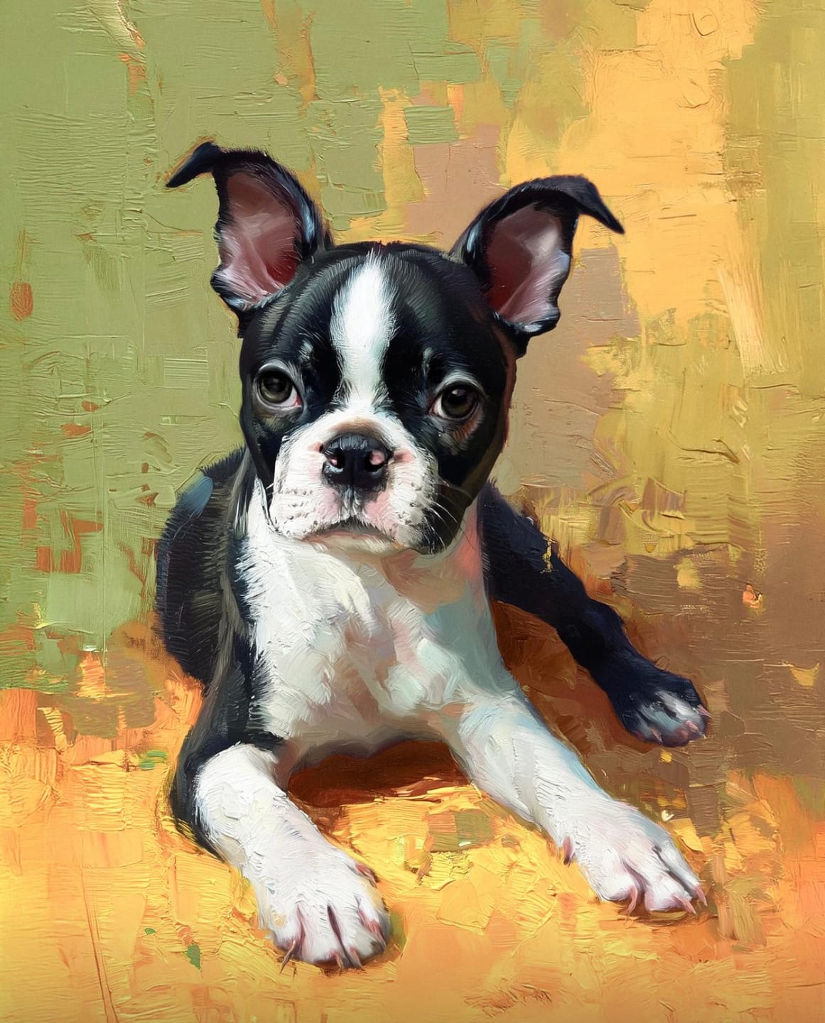 Customer photo review of Oil Masterpiece - Custom Pet Portrait