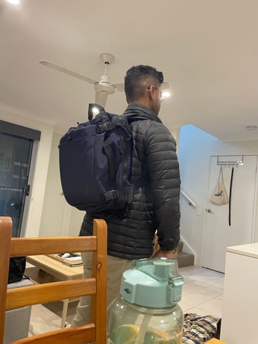 Customer photo review of Blast Quick Access 28L-38L Carry On Travel Backpack