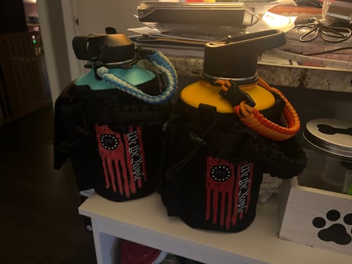 Customer photo review of Battle Bottle Sleeves - 64oz