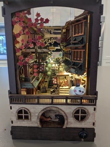 Customer photo review of JiuFen Old Street Book Nook Kit