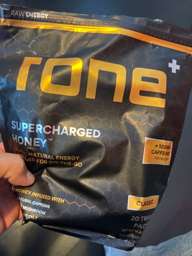 Customer photo review of 100mg Caffeine - Classic - SuperCharged Honey (20-Pack)