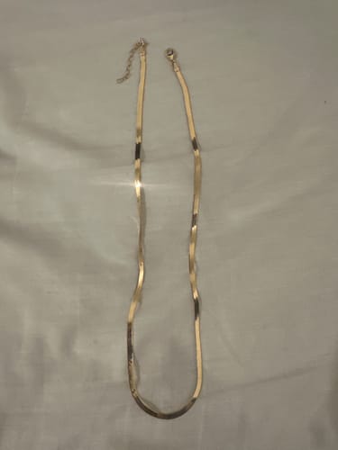 Customer photo review of Herringbone Chain in 9ct Yellow Gold