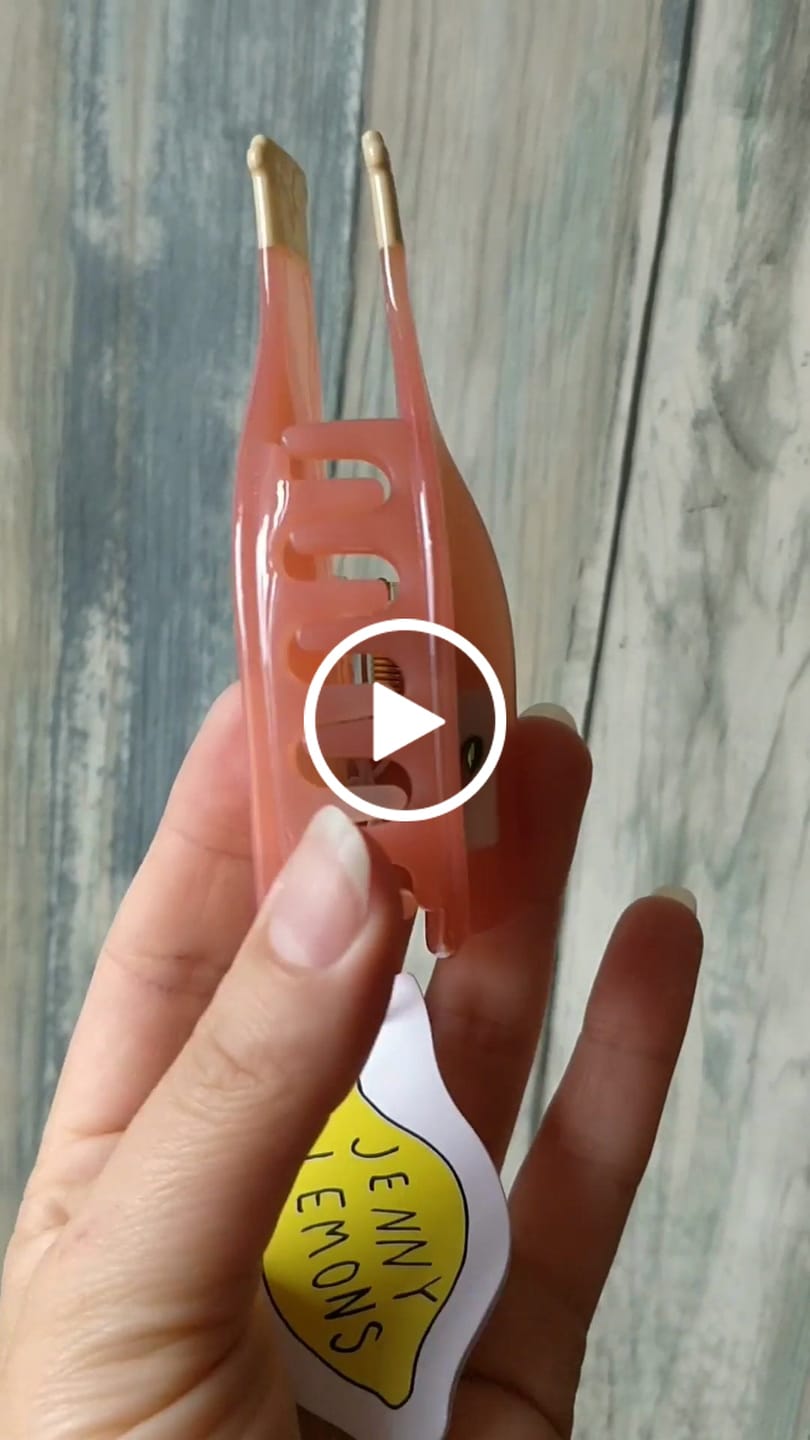 Customer video review of Large Rose Wine Bottle Hair Claw Clip