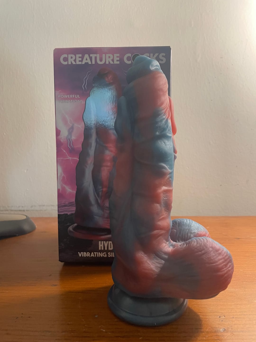 Customer photo review of Hydra X Vibrating Silicone Dildo