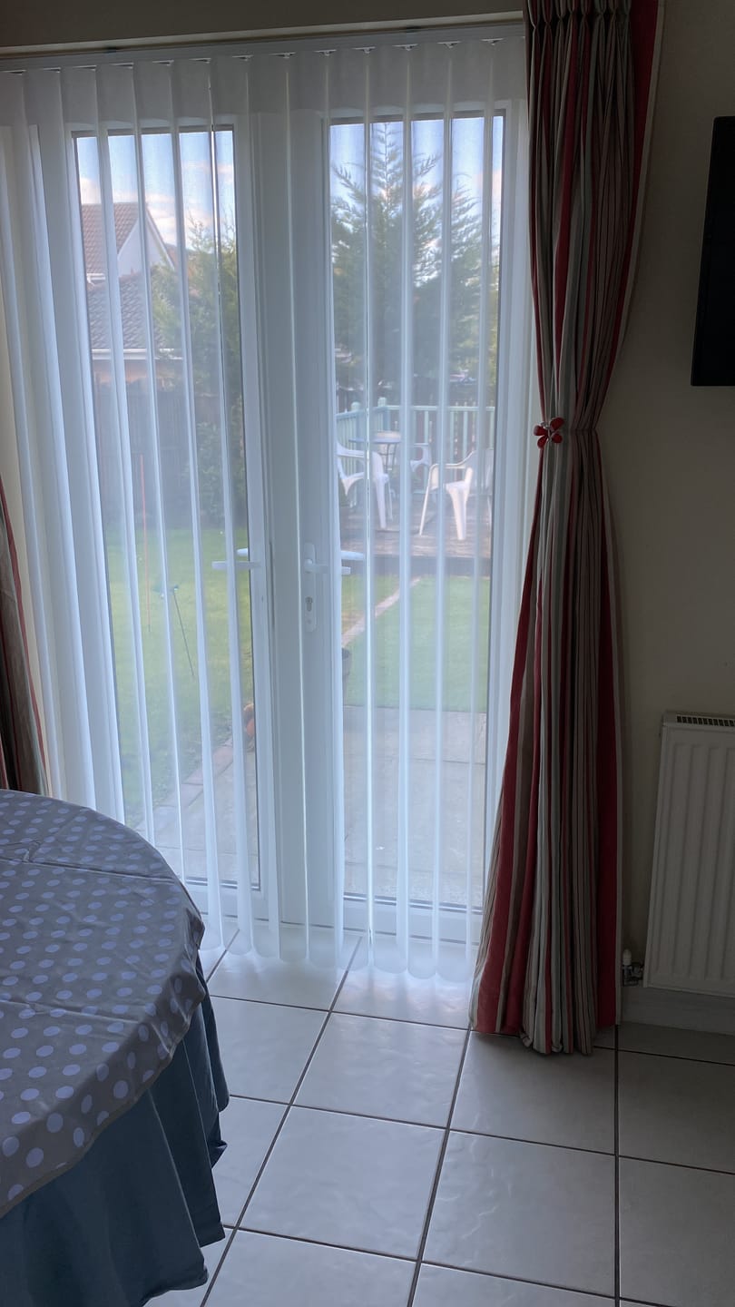 Customer photo review of Supreme Star White Day & Night Vertical Sheer 33cm