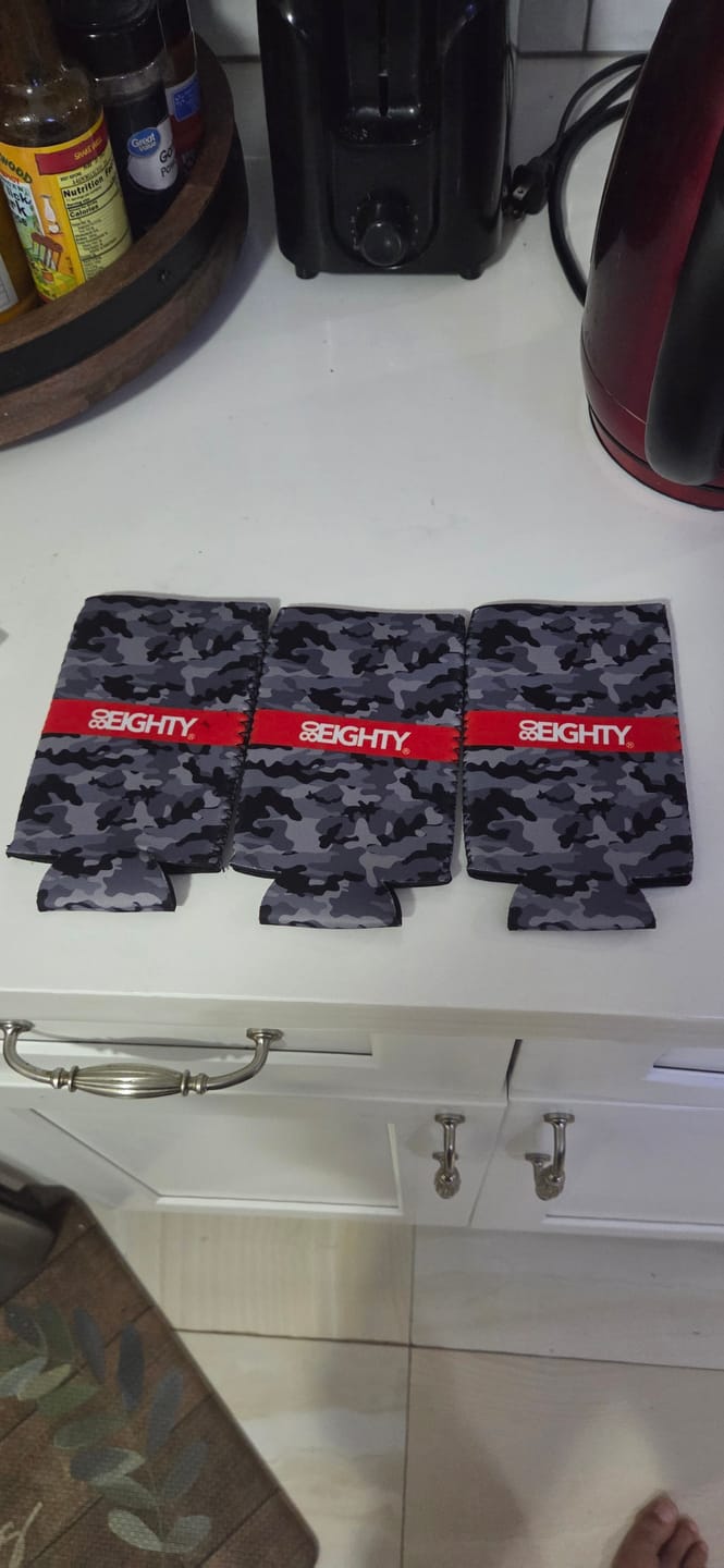 Customer photo review of 80Eighty® Camo Slim Koozie