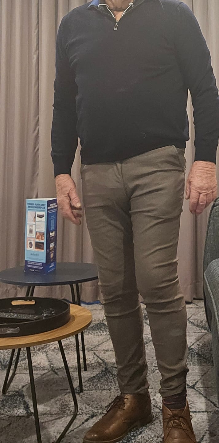 Customer photo review of Taupe Slim Fit Chino
