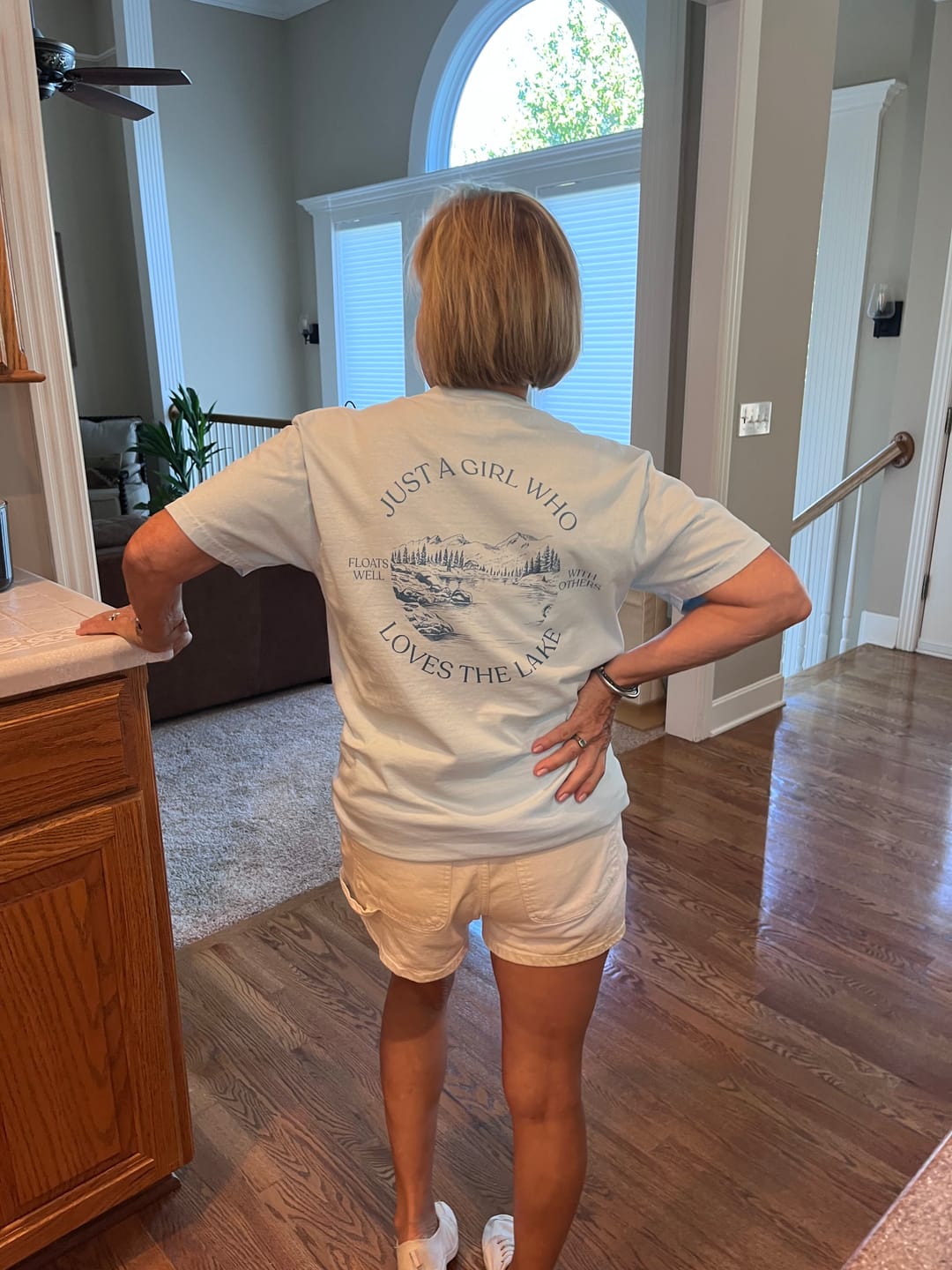 Customer photo review of Just A Girl Who Loves The Lake (Back Print)