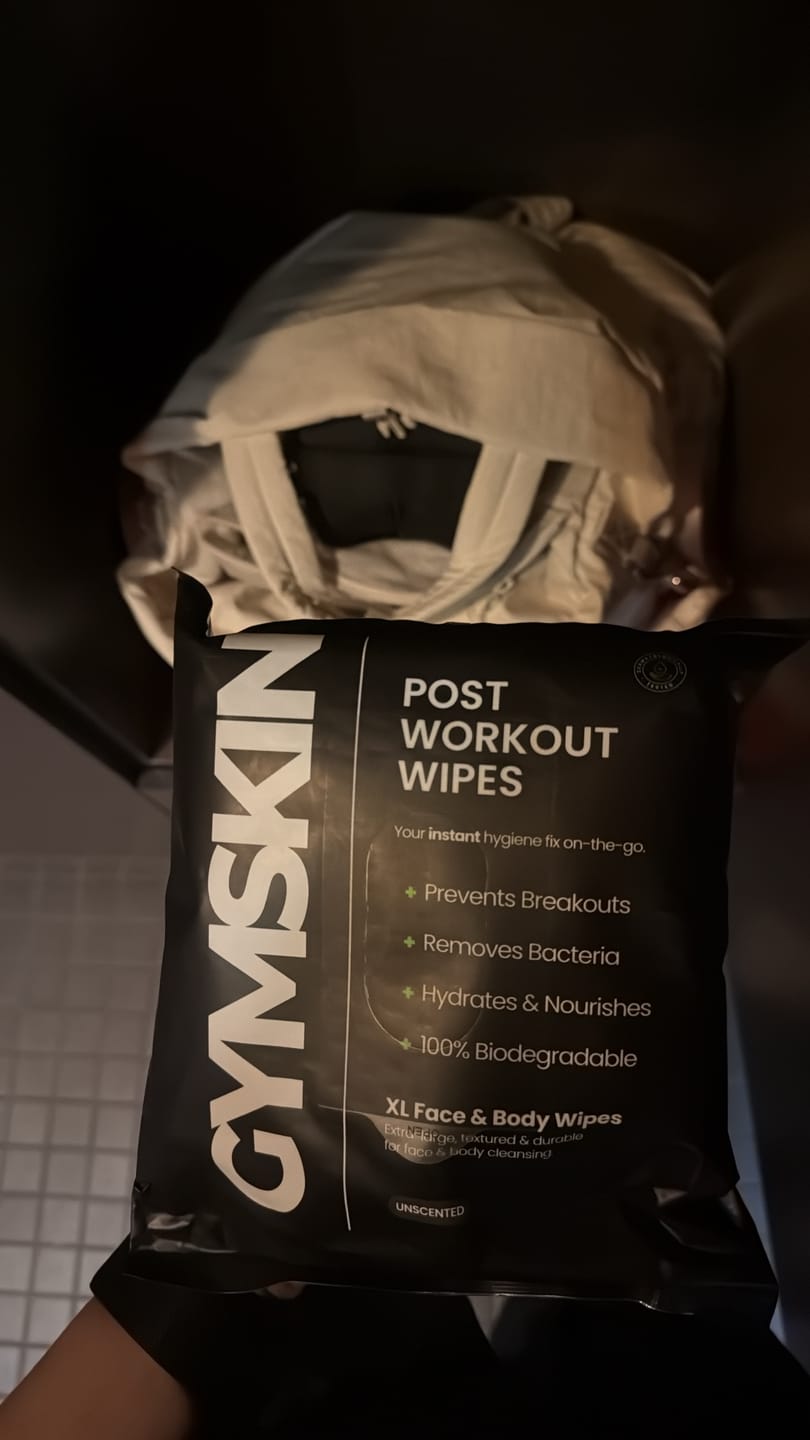 Customer photo review of Post Workout Wipes - 5 Pack Bundle