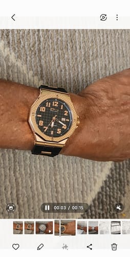 Customer photo review of Monza Black Men's Watch