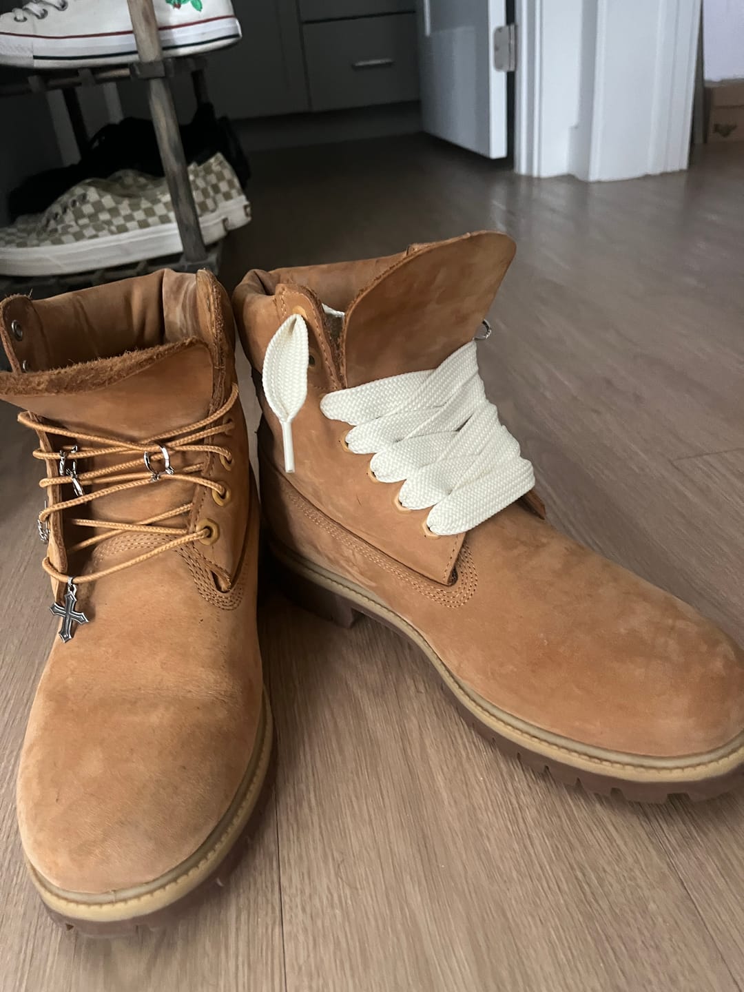 Customer photo review of Fat Shoe Laces