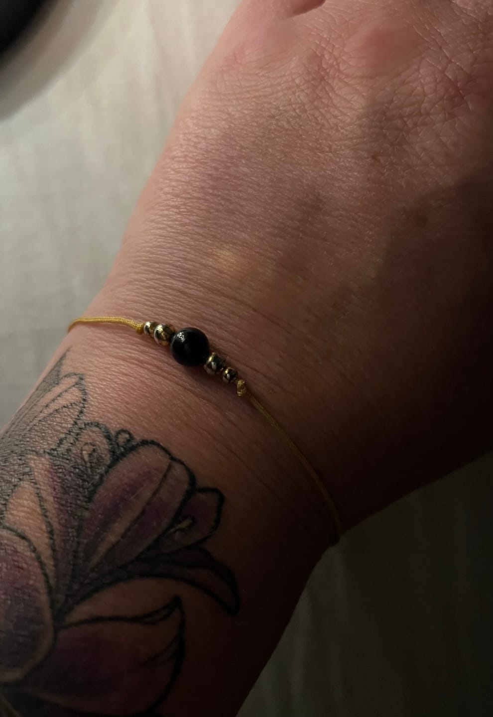 Customer photo review of Obsidian Armband - Naturband