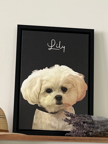 Customer photo review of Pet Art Canvas Wrap