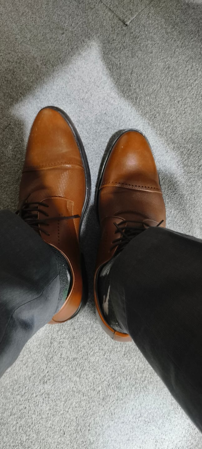 Customer photo review of Bacca Bucci WINDSOR Formal Shoes with Superior Comfort | All Day Wear Office Or Party Lace-up Shoes