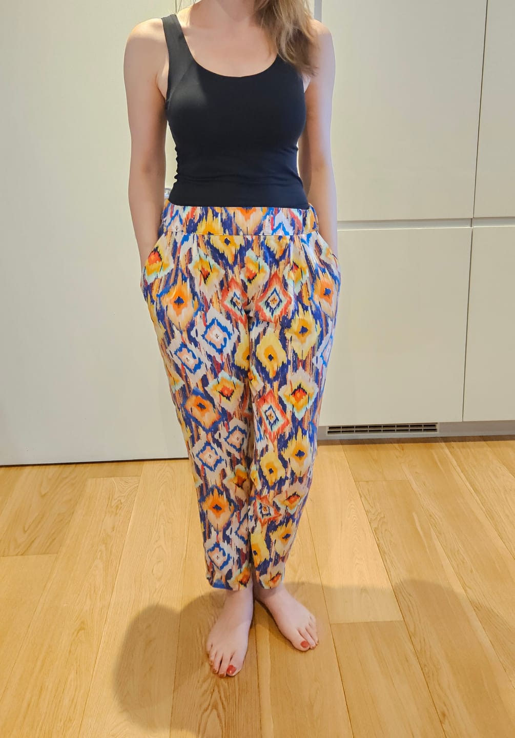 Customer photo review of Diamond Dreams Viscose Challis Fabric