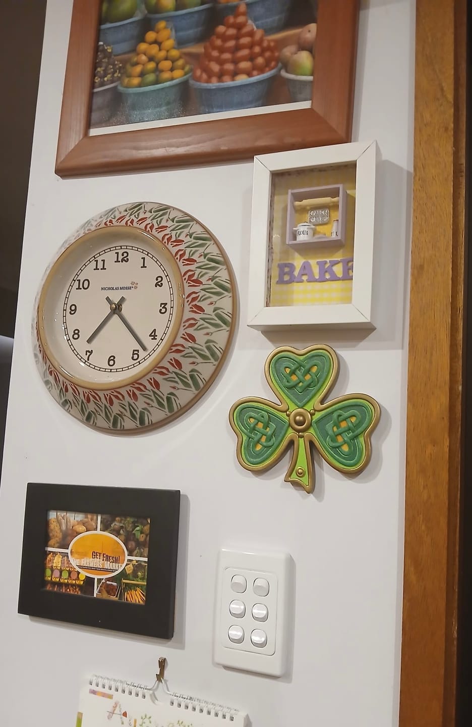 Customer photo review of Large Wall Clock | Red Blooms