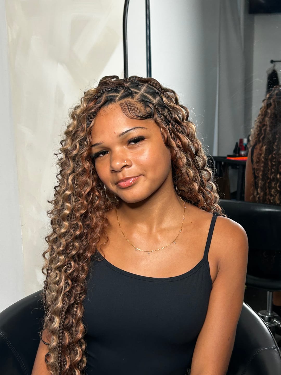 Customer photo review of Double Drawn Burmese #4/#27/#30 Mix Color Blend Deep Wave Human Hair Bulk