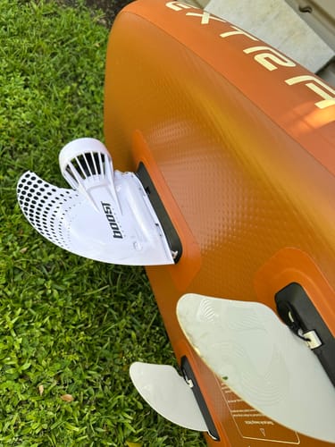 Customer photo review of Boost Fin Slide-in (SUP) Adapter