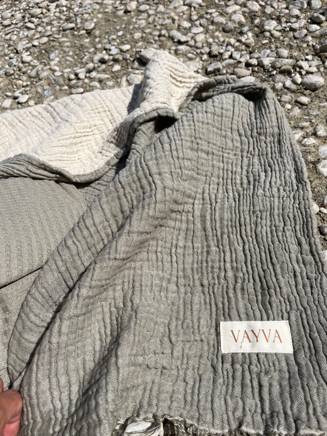 Customer photo review of XXL Strandtuch mit Musselin aus Baumwolle | Fiji
