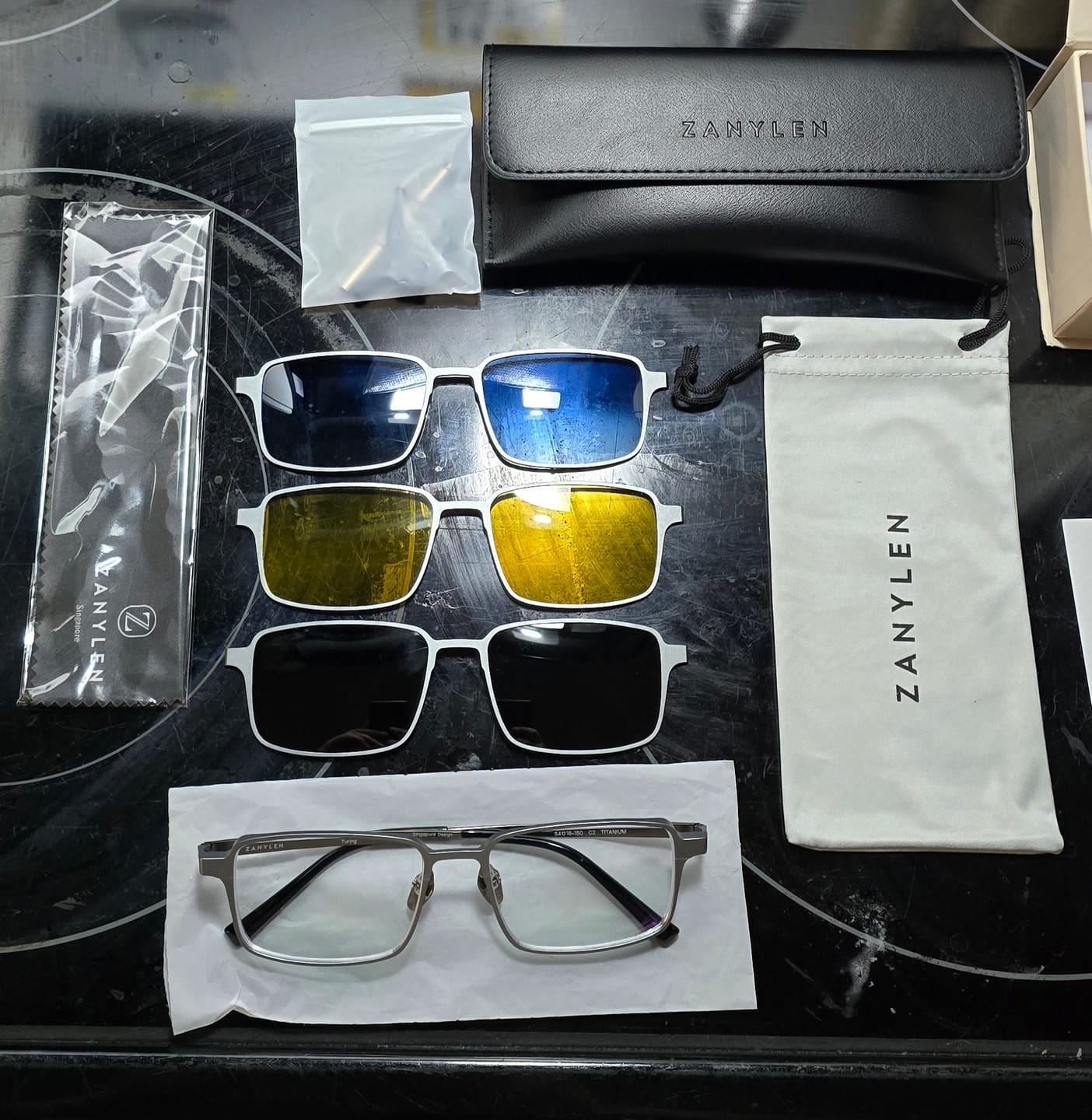 Customer photo review of Turing | Magnetic Clip-on Eyeglasses Sunglasses | ZanyLen New Arrival 2025