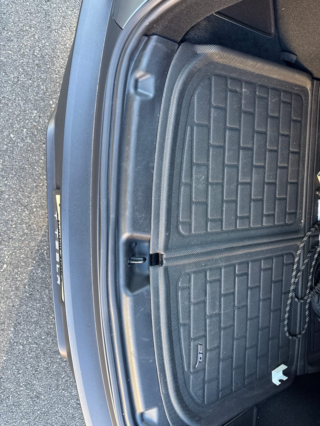 Customer photo review of Model Y Juniper TPE Rear Trunk Door Sill Protector