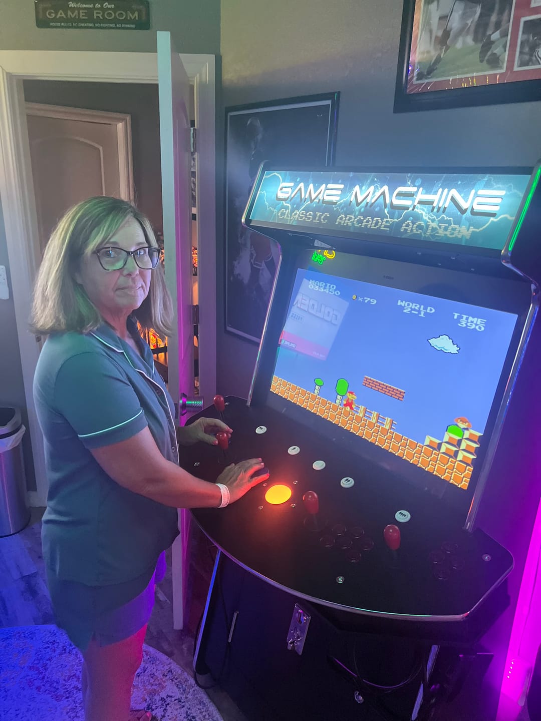 Customer photo review of 4 Player Standup with 2 shooting guns Arcade Machine 4600 Retro Multi Cade Games