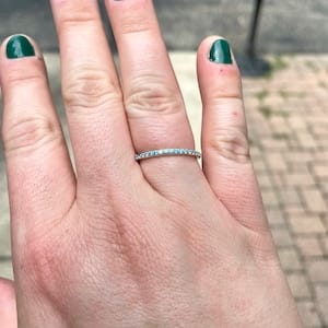 Customer photo review of Personalized Baguette Birthstone Bracelet