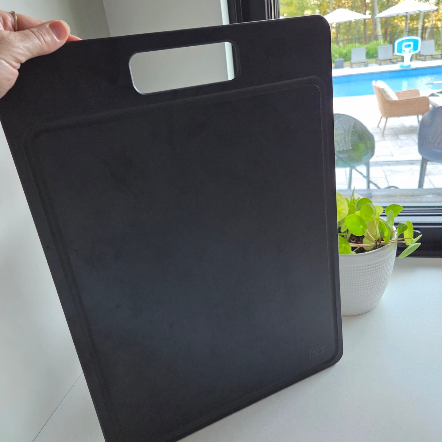 Customer photo review of GrainBond Chopping Board Set - Sustainable & Microplastic-Free