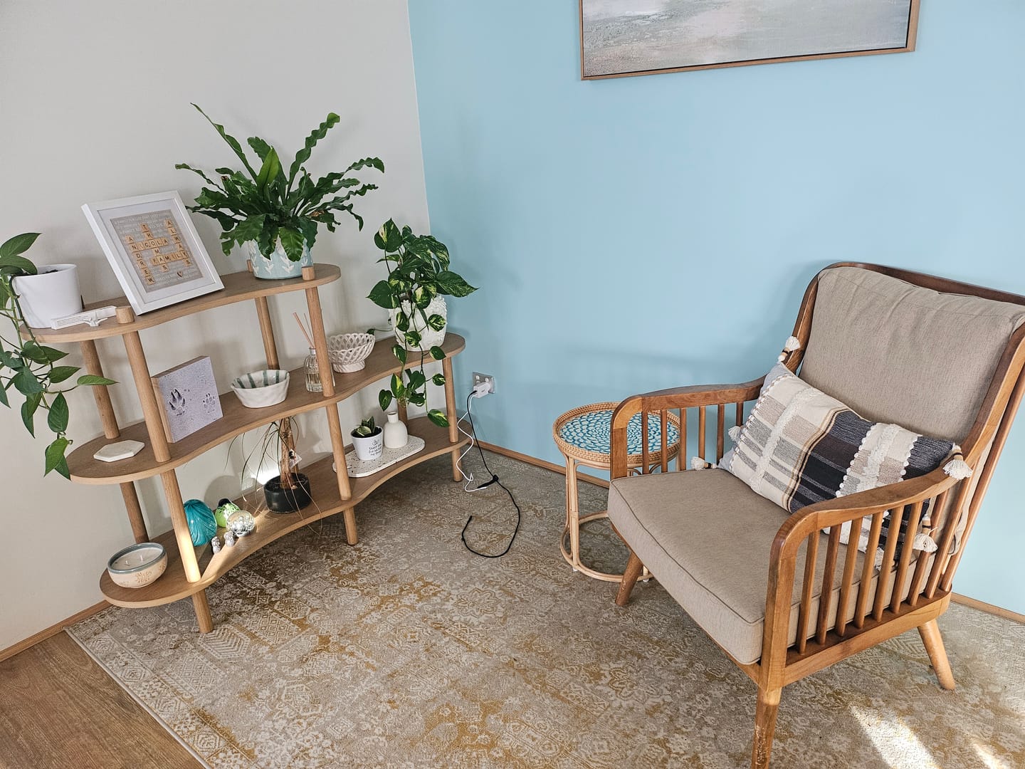 Customer photo review of Bloom Rattan Table
