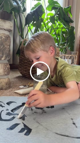 Customer video review of Magic Canvas & Brush Set: Paint with just water!