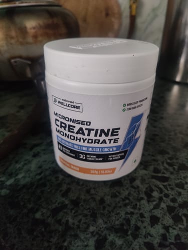 Customer photo review of Wellcore - Pure Micronised Creatine Monohydrate (307g, 83Servings) Tropical Tango