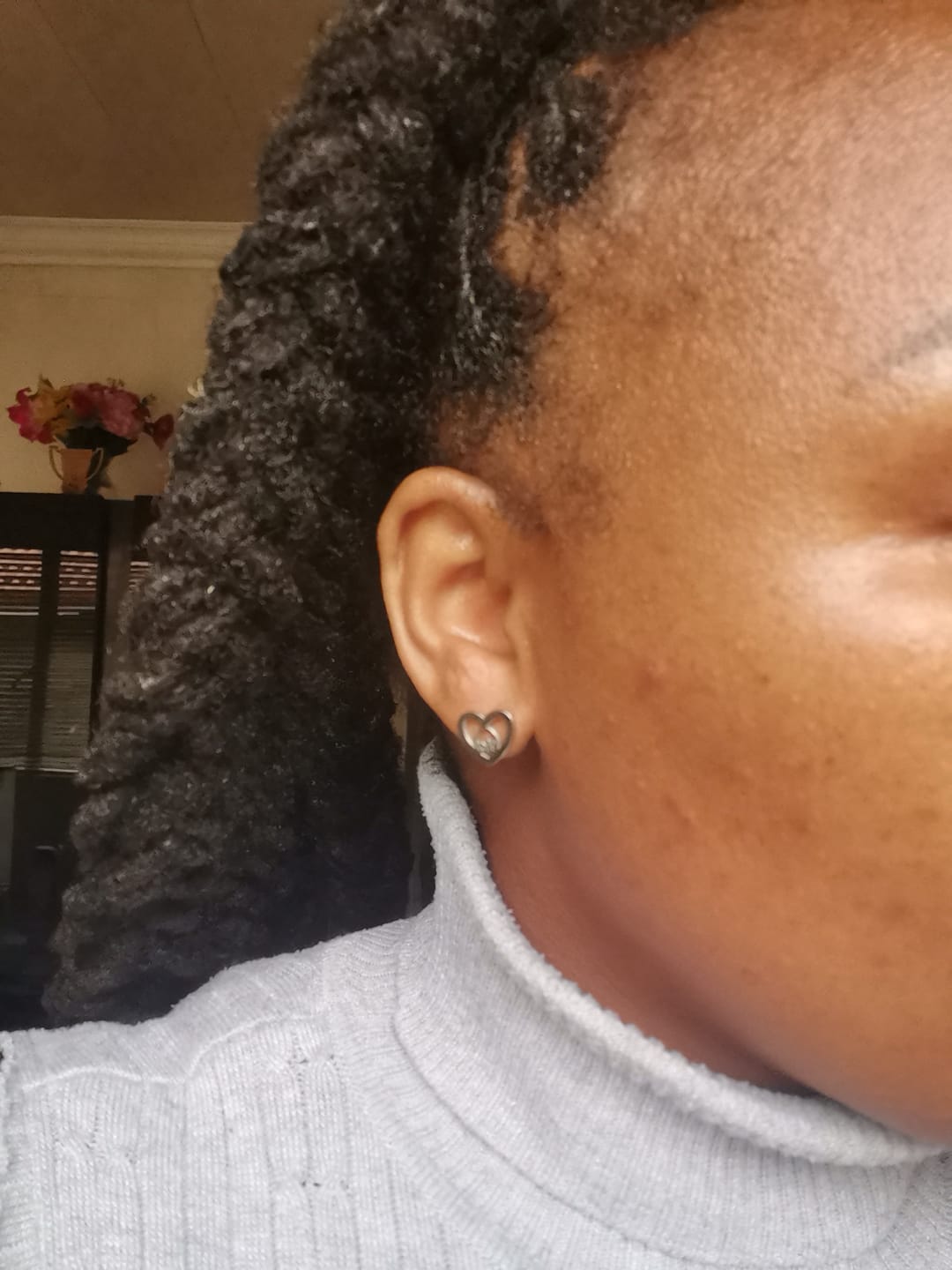 Customer photo review of Silver Thando Studs