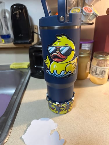 Customer photo review of DUCK DUCK JEEEEP Stanley Tumbler Boot -fits 20-40oz
